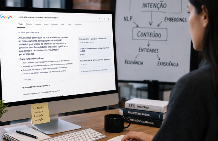 Como a IA entende conteúdos na busca moderna com GEO